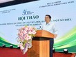 Thứ trưởng Bộ Tài chính Nguyễn Đức Chi phát biểu tại hội thảo