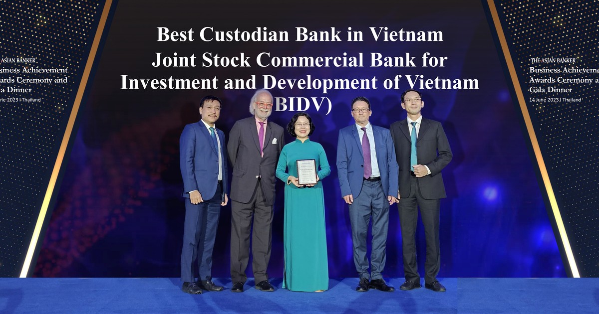 BIDV เป็นครั้งที่ 3 ติดต่อกัน ได้รับรางวัล “Best Custodian – Custodian Bank in Vietnam”