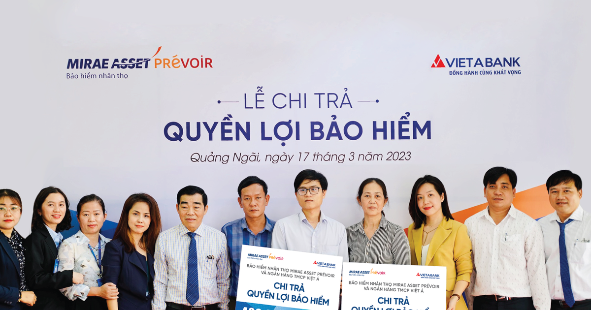 Mirae Asset Prévoir chi trả quyền lợi 500 triệu đồng cho khách hàng ở Quảng Ngãi