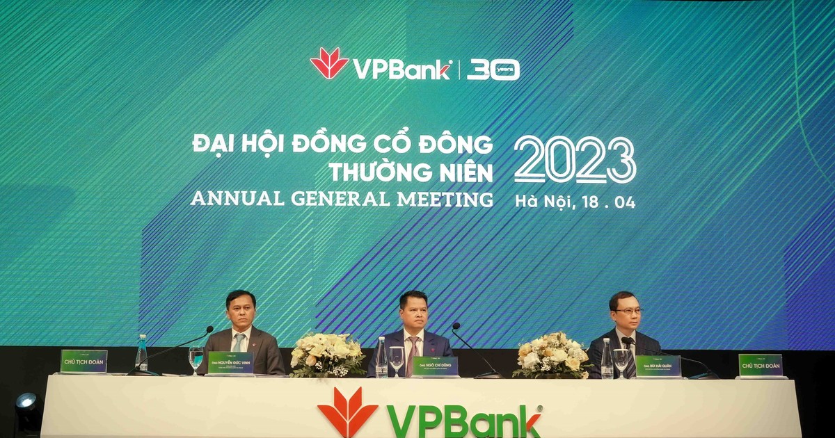 ĐHCĐ thường niên 2023 VPBank (VPB) Sẽ chia cổ tức bằng tiền mặt liên