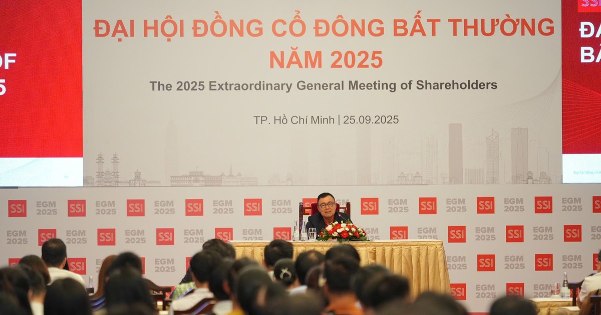 Đại hội đồng cổ đông bất thường SSI: 9 tháng hoàn thành 94% kế hoạch, thông qua tăng vốn lên gần 25.000 tỷ đồng