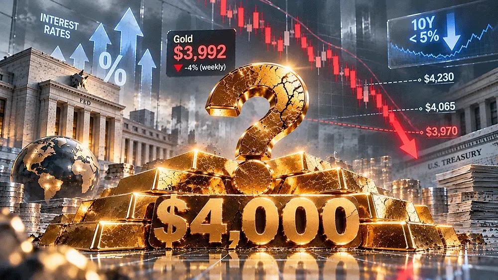 Giá vàng hôm nay ngày 25/10: Vàng thủng mốc 4.000 USD/ounce, đợt bán tháo đã quá mức?