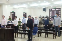Các bị cáo tại phiên tòa phúc thẩm