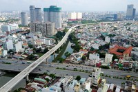 Tuyến Metro số 1 đã thi công được 62%. Ảnh: Quỳnh Trần.