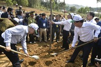 Tổng bí thư, Chủ tịch nước Nguyễn Phú Trọng phát động Tết trồng cây 2019. Ảnh: VGP.