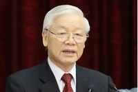 Tổng bí thư, Chủ tịch nước Nguyễn Phú Trọng. Ảnh: TTX.