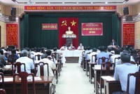 Hội nghị BCH Quận ủy Cẩm Lệ (Nguồn: Trang TTĐT Cẩm Lệ).