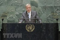 Tổng Thư ký Liên hợp quốc Antonito Guterres phát biểu tại phiên họp.