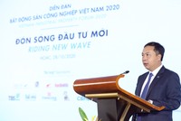 Ông Lê Trọng Minh, Tổng Biên tập Báo Đầu tư phát biểu khai mạc Diễn đàn - Ảnh: Lê Toàn.