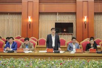 Bí thư Tỉnh ủy tỉnh Phú Thọ, Bùi Minh Châu phát biểu tại buổi làm việc