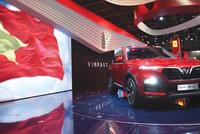 Mẫu xe của VinFast được giới thiệu tại Triển lãm Paris Motor Show 2018.