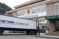 Hàng hóa xuất nhập khẩu bắt đầu được thông quan trở lại qua cửa khẩu Tân Thanh từ 8h sáng ngày 20/2/2020.