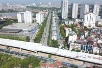 Dự án Đầu tư xây dựng cầu cạn đoạn Mai Dịch - Nam Thăng Long đang đẩy nhanh tiến độ thi công để có thể hoàn thành vào cuối tháng 9/2020.