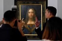 Bức họa "Đấng Cứu thế" của Leonardo da Vinci được bán đấu giá từ ngày 15/11 ở New York, Mỹ