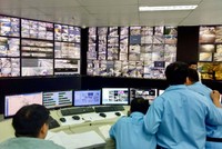 Trung tâm điều khiển giao thông đặt tại trụ sở quản lý đường hầm sông Sài Gòn (quận 2). (Ảnh: Hữu Nguyên)