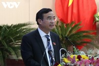 Ông Lê Trung Chinh, tân Chủ tịch UBND thành phố Đà Nẵng phát biểu nhận nhiệm vụ trước HĐND ngày 9/12/2020.