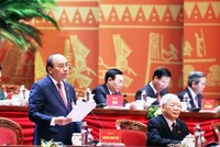 Đồng chí Nguyễn Xuân Phúc, Ủy viên Bộ Chính trị, Thủ tướng Chính phủ thay mặt Đoàn Chủ tịch điều hành Đại hội. Ảnh: TTXVN