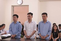 Các bị cáo tại phiên tòa sơ thẩm năm 2018.