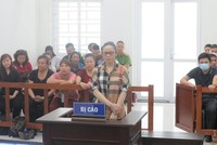 Bị cáo Lan tại phiên tòa năm 2020.