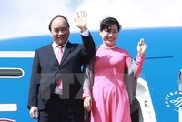 Thủ tướng Chính phủ Nguyễn Xuân Phúc và Phu nhân (Ảnh: Vietnam+)