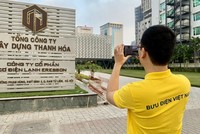 Nhân viên Tổng Công ty Bưu điện Việt Nam đang thu thập dữ liệu cho Bản đồ Số Việt Nam.