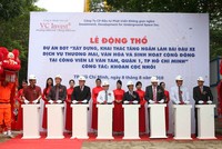 Dự án được khởi công từ tháng 08/2010 nhưng vừa bị chấm dứt hợp đồng dự án theo quy định (Ảnh: Lê Toàn).
