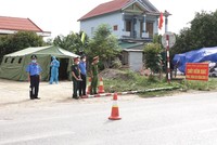 Chốt kiểm soát y tế trên Quốc lộ 1A phía Nam Quảng Bình sẽ dừng hoạt động từ ngày 12/9. Ảnh: Công an Quảng Bình