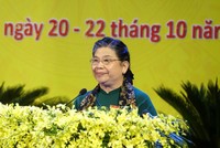 Theo sự phân công của Bộ Chính trị, bà Tòng Thị Phóng, Ủy viên Bộ Chính trị, Phó Chủ tịch Quốc hội chỉ đạo Đại hội Đảng bộ tỉnh Quảng Ngãi lần thứ XX, nhiệm kỳ 2020-2025