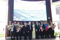 HOSE tổ chức vinh danh các công ty chứng khoán có đóng góp cho TTCK năm 2014