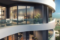 Kiến trúc gợn sóng độc đáo giúp các căn hộ Promenade có tầm nhìn bao quát trung tâm Thành phố