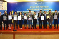 Lễ vinh danh 15 dự án bất động sản hấp dẫn nhất Việt Nam 2016 do độc giả Báo Đầu tư bình chọn
