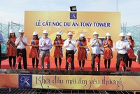 Dự án Toky Tower cất nóc vượt tiến độ 2 tháng