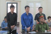 Các bị cáo tại phiên tòa ngày 26/4 vừa qua