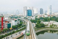 Năm 2018, giải ngân vốn vay ODA và vốn vay ưu đãi là 3 tỷ USD, đạt khoảng 63,2%. Trong ảnh: Dự án metro Cát Linh - Hà Đông.