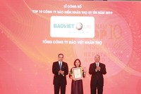 Bảo Việt Nhân thọ dẫn đầu Top 10 Công ty bảo hiểm nhân thọ uy tín Việt Nam 2019