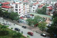 Khu đất 125 Văn Cao (Hà Nội) đang trưng dụng làm bãi gửi xe
