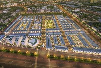 Phối cảnh tổng thể khu đô thị Century City tọa lạc trên hai tuyến đường ĐT 769 và đường Cầu Mên, thuộc khu vực phát triển thương mại và dịch vụ 
hậu cần của sân bay Long Thành