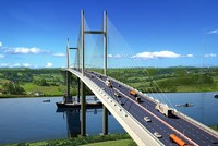Phối cảnh Dự án Cầu Phước An. Nguồn: Ban Quản lý Dự án Giao thông Khu vực cảng Cái Mép - Thị Vải