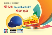 Nhiều ưu đãi khi mở thẻ Sacombank JCB