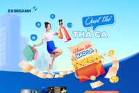 “Quẹt thẻ thả ga, hoàn tiền bao la” cùng thẻ tín dụng Eximbank