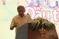 Ông Trương Đình Tuyển - Nguyên Bộ trưởng Bộ Thương mại - Cố vấn cao cấp đàm phán thương mại, phát biểu tại diễn đàn.