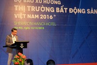 Ông Hà Nghiệm - Phó Tổng Giám đốc Công ty cổ phần đầu tư và công nghệ Đại Việt (Đại Việt Group) phát biểu khai mạc hội thảo. Ảnh: Quang Hưng