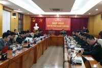 Quang cảnh buổi họp báo. Ảnh: HT