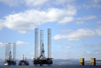 Một giàn khoan dầu trên biển Scotland. (Nguồn: AFP/TTXVN)