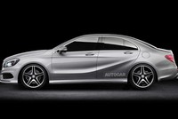 Phác thảo A-class phiên bản sedan. Ảnh: Autocar.