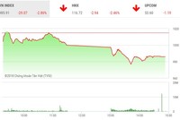 Phiên chiều 22/5: Nhà đầu tư hoảng loạn, VN-Index lao dốc