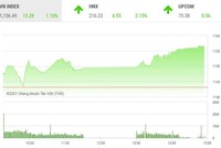 Giao dịch chứng khoán phiên chiều 7/1: Cổ phiếu đua nhau tăng trần, VN-Index bứt qua ngưỡng 1.155 điểm