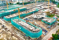 Một dự án bất động sản đang được triển khai tại nội thành Hà Nội. Ảnh: Thanh Vũ.