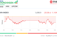 Nhóm Vingroup và bluechip điều chỉnh, VN-Index để mất mốc 1.700 điểm