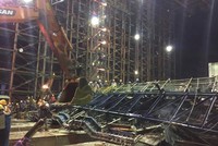 Khung cảnh hiện trường vụ tai nạn sập giàn giáo ở Formosa, Hà Tĩnh